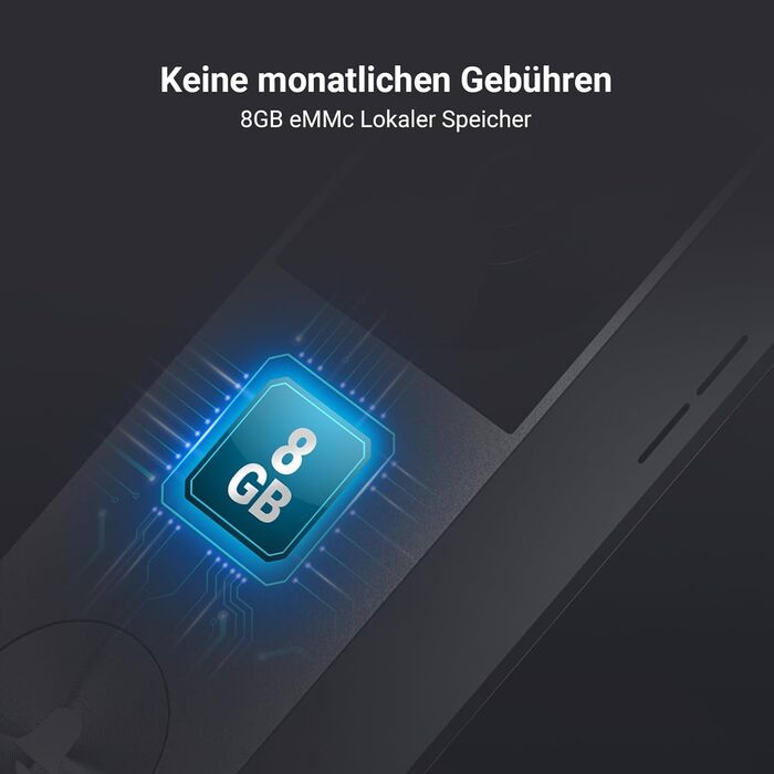 Відеодзвінок EZVIZ CP3 Pro з акумулятором та Chime CH1, бездротовий, з камерою, розпізнавання людей, 2K, кольорове нічне бачення, двосторонній аудіо, 8GB eMMC, комплект з дзвінка, сонячна панель