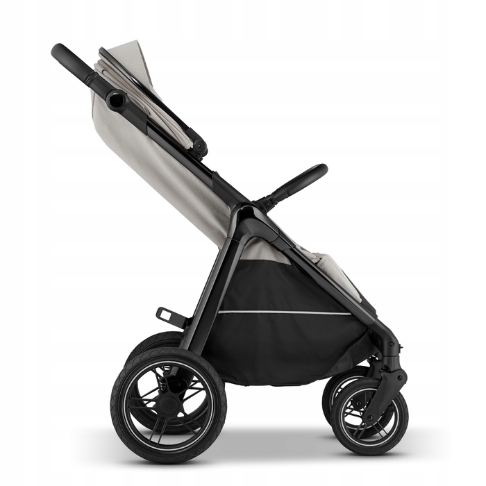 Дитячий прогулянковий візок Sirocco Maxelle: великі колеса 28 см, великий капюшон, амортизація