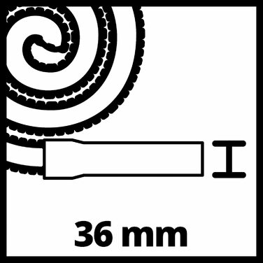 Оригінальний комплект аксесуарів для пилососа Einhell (підходить для акумуляторного пилососа TE-SV 18 Li, гнучкий шланг з роз'ємом 36 мм
