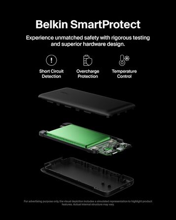 Повербанк Belkin BOOSTCHARGE Plus 10K (10 000 мАг, кабель Lightning & USB-C, порт USB-C) - чорний