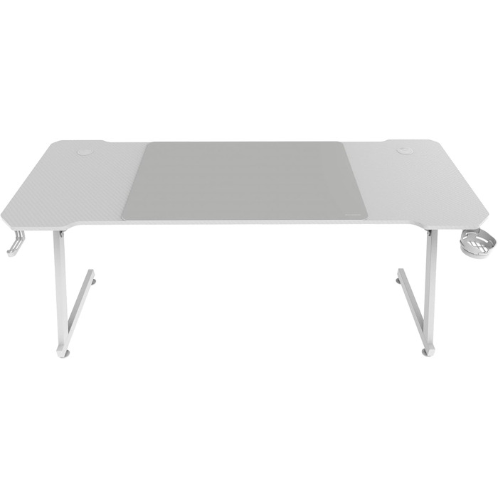 Стол Mars Gaming MGD-ERGOPRO: електричний, регульована висота 73-118 см, карбонова поверхня, металева конструкція, підставка для навушників, керування кабелями, 110x60 см, білий