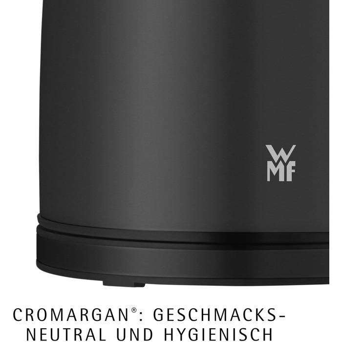 Електричний чайник WMF Stelio 1.7л з фільтром від накипу, нержавіюча сталь, матовий чорний