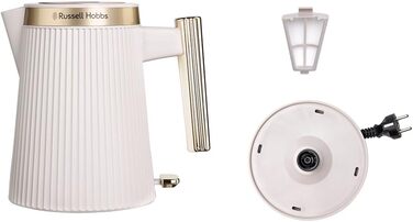 Електричний чайник Russell Hobbs Brontë Stone 1.7L, 2400W з матовим дизайном та золотистими акцентами