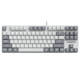 Дротова механічна клавіатура GamePro Genesis Metallic (MK110W) 87% Red switches