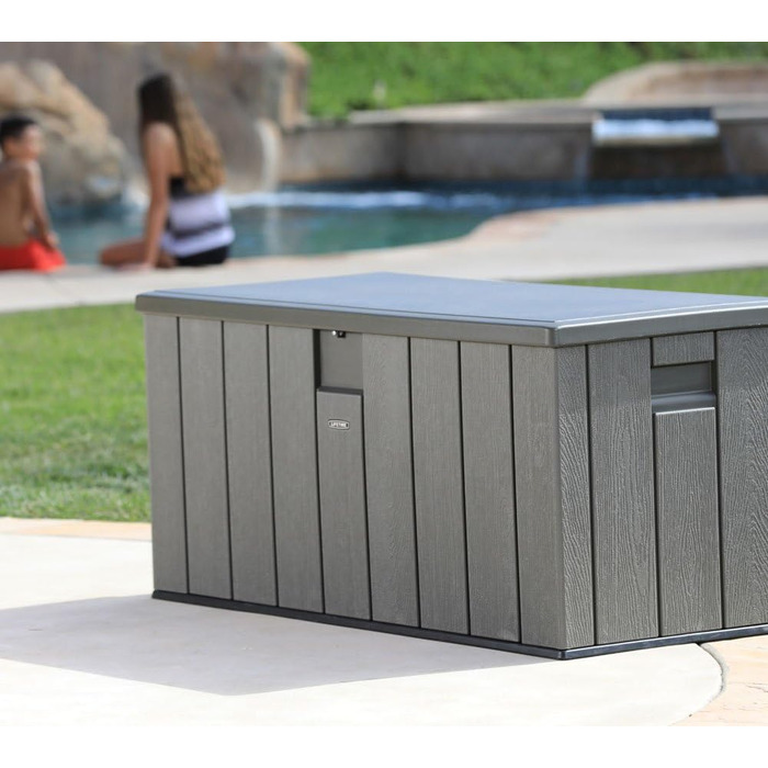 Садовий ящик для зберігання Lifetime 60089, 127x64x67 см, коричневий, стійкий до УФ-випромінювання