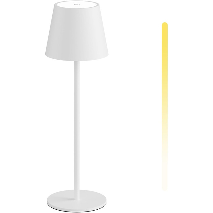 LED-лампа K-Bright 2 шт. з регулюванням яскравості, акумуляторна, бездротова, перезарядна, 3000K/4000K/6000K, 3 колірні температури, USB-C, IP54, водонепроникна, білий (2 шт.)