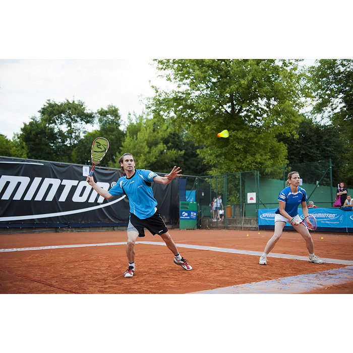 Комплект Speedminton S600, зелений/жовтий/рожевий, один розмір (комплект з 3 упаковок з м'ячем для змагань)