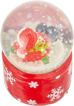 Міні-снігові кулі Різдвяний Лось / сніговик в наборі з 2 предметів, розміри H / W / Ø куля близько 5 x 3,5 см / Ø 3,5 см., 501049-SM Elc