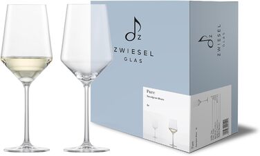 Келих для білого вина Zwiesel Glas Sauvignon Blanc Pure, набір з 2 шт. , можна мити в посудомийній машині, Tritan Crystal, Зроблено в Німеччині