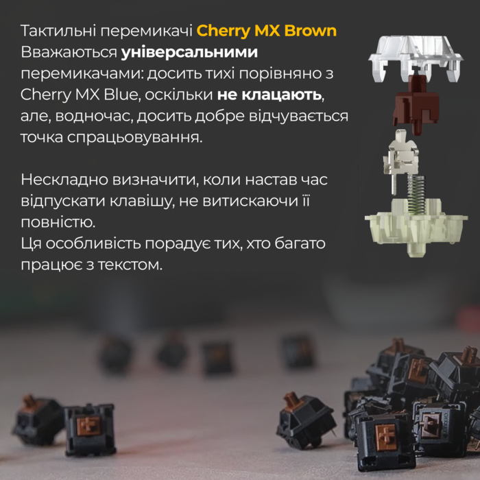 Механічна клавіатура Ducky One 3 Mini Cherry MX Brown RGB White UA