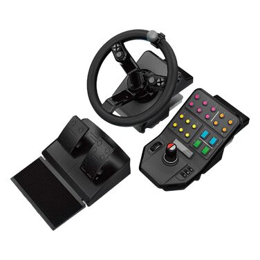 Джойстик Logitech G Saitek Farm Sim Controller для Farming Simulator: кермо, педалі, 38+ кнопок, USB, PC/Mac - Чорний