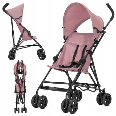 Дитячий візок-парасолька Lorelli VAYA, рожевий (вага 4,40 кг), складаний