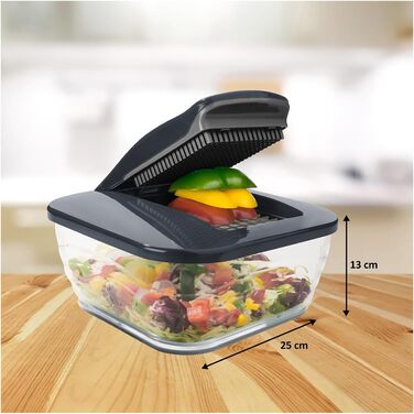 Набір Nicer Dicer для нарізки овочів 15 в 1, нарізник для овочів, цибулі, салату, кубиків, картоплі фрі, хвилястий ніж, подрібнювач для фруктів та овочів, кухонний аксесуар сірого кольору