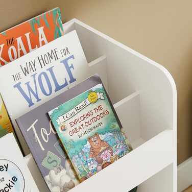 Дитяча іграшкова скриня SoBuy KMB80-W з подушкою, біла, 60x35x34 см - для зберігання іграшок та взуття