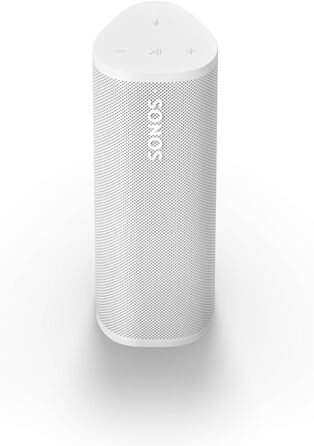 Портативна колонка Sonos Roam 2, водонепроникна, Bluetooth/Wi-Fi, 10 годин, голосове управління, для дому та вулиці, біла