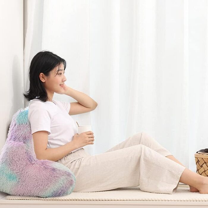 Подушка для відпочинку Holawakaka з підлокітниками, ідеальна для підтримки спини під час відпочинку, ігор, читання або перегляду телевізора, м'який батик, стандартна