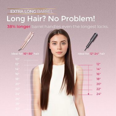 Автоматичний локкен - TYMO Curlpro Plus: великі локони, пляжні хвилі, 25 мм, золото-рожевий