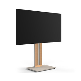 Підставка для телевізора FITUEYES Zen Серія Morandi Gray, дерев'яна, поворотна, регульована по висоті, для телевізорів 32-65 дюймів