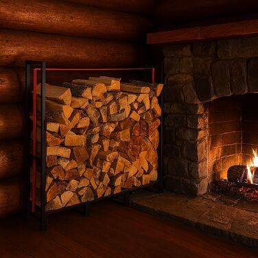 Relaxdays: Полиця для дров (для внутрішнього та зовнішнього використання)