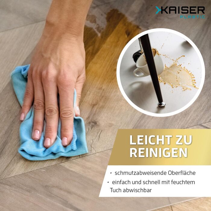 Захисна килимок Kaiser Bodenschutzmatte, 115x135 см - прозора підкладка під стіл/стілець - антиковзаюча - для офісу та дому