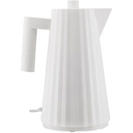 Електричний чайник Alessi Plissé MDL06 W/UK, 1.7 л, білий, 2400 Вт, з британською вилкою