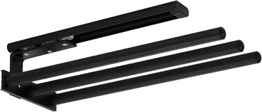 Тримач для рушників SOTECH TED, алюміній, 3-ярусний, телескопічний, чорний матовий (325-487 мм)