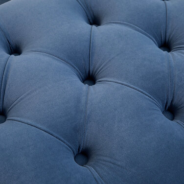 HOMCOM Лавка-ліжко Лавка для взуття Velvet Blue 118 x 45 x 42 см з піднятими ніжками для спальні та передпокою