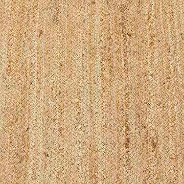 Джутовий килим Esha натуральний прямокутний натуральний бежевий килимок в стилі бохо з натурального волокна джуту ручної роботи килим для вітальні натуральний килим для вітальні прикраса MA6008 (60 x 110 см)