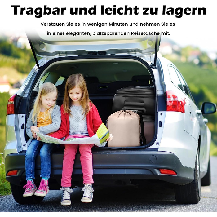 Надувний матрац 2 персони з електричною помпою, 190x125x20 см - для дому та кемпінгу