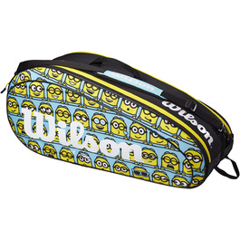 Тенісна сумка Wilson Minions Tour Junior для 6 ракеток чорно-жовта