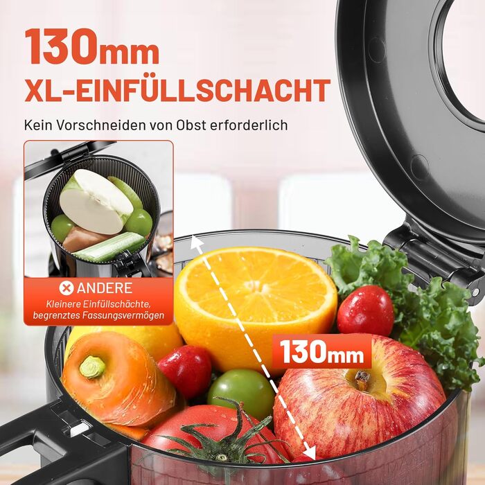 Професійний шнековий соковичавник Slow Juicer Pro для цілих фруктів та овочів – тиха робота, легке очищення, з рецептами