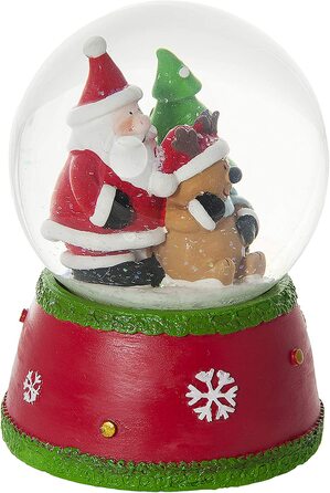 Снігова куля з різдвяною музичною скринькою батька