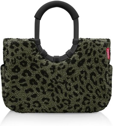 Сумка-шопер Reisenthel Loopshopper Teddy Leo Olive – з міцних перероблених PET-пляшок, практичні кишені
