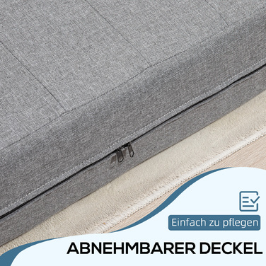 Розкладний крісло-ліжко, гостьове ліжко, компактне, витримує до 250 кг, розмір 138x80x50 см, сірий