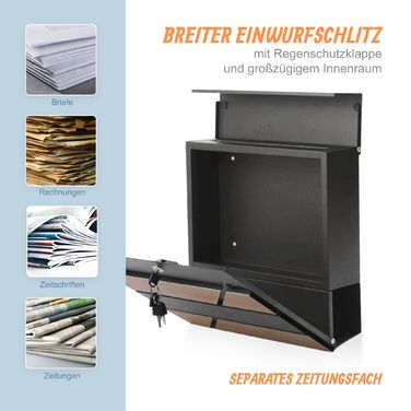 Скринниця Relaxdays з імітацією дерева та відсіком для газет