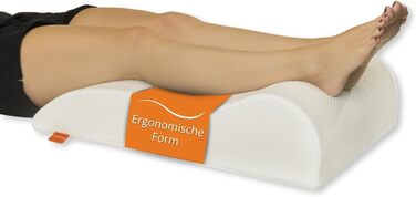 Подушка для ніг Sleepling, подушка для підйому ніг, подушка для ніг, подушка для дорослих, подушка під коліна 40 x 68 x 16,5 см, 100% бавовна, прання 60°C, Ökotex 100, Made in EU (40 x 68 x 16.5 см, поліестер)