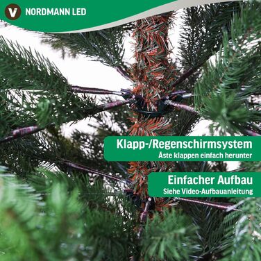 Штучна ялинка з підсвічуванням Premium Nordmann Fir 270 см LED