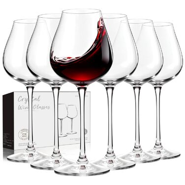 Набір келихів для вина PROST! 6 шт. 491 мл, без свинцю, для червоного та білого вина, 496 мл (набір 6 шт.)