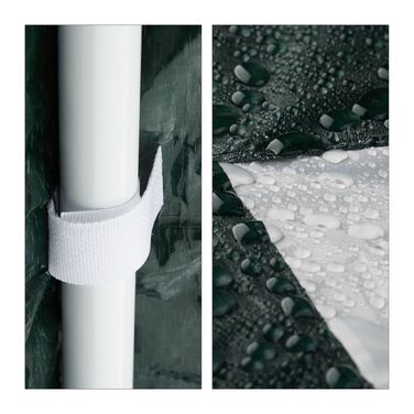 Павільйон Relaxdays 3x3 м з 2 бічними панелями