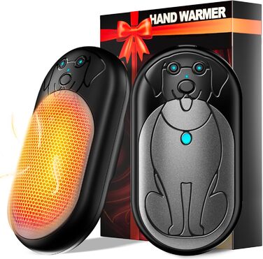 Електричний грієчка з ліхтариком, багаторазовий, 6000 mAh, зарядний, для кемпінгу, на подарунок, чоловікам, жінкам, дітям