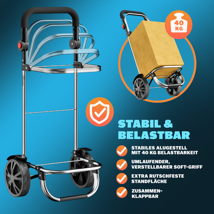 Візок для покупців Black Alu 56L 31x24x54см