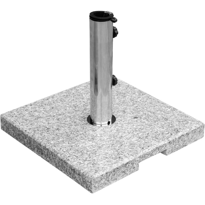 Підставка для парасольки Anndora Granit 25 кг, підставка для балкона, діаметр стієна до 48 мм (світло-сірий кут)