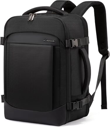 LOVEVOOK Рюкзак ручної поклажі 40x20x25 для Ryanair, 20L, рюкзак для подорожей, для ноутбука 14 дюймів, чоловічий/жіночий, з відділенням для мокрого та сухого, чорний