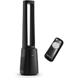 Вентилятор Pro Breeze OmniAir з очищувачем повітря 105 см, 10 швидкостей, HEPA 13, LED дисплей, пульт ДУ, 5 режимів, тиха робота, чорний