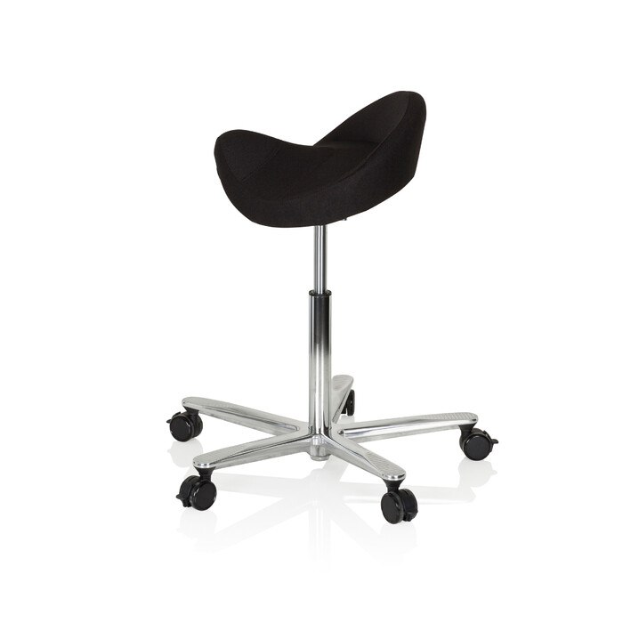Офісний стілець/табурет MOVE-TEC 3D PRO I з сидінням у вигляді сідла, чорного кольору, hjh OFFICE