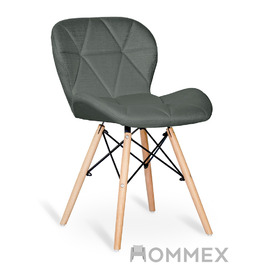 Стілець Hommex Karmen Dark Grey (арт. H-145 Dark Grey)