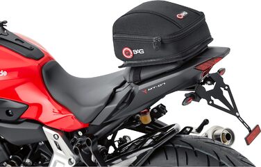 Мотоциклетна сумка Сумка для хвоста Мотоцикл 03, Багаж для мотоцикла для сидіння/багажної полиці, Сумка для хвоста мотоцикла, 5 літрів місця для зберігання, Легке завантаження/розвантаження, чорний