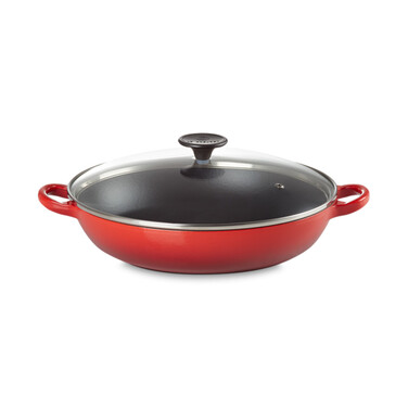 Каструля зі скляною кришкою низька 2,8 л вишня Cerise Le Creuset