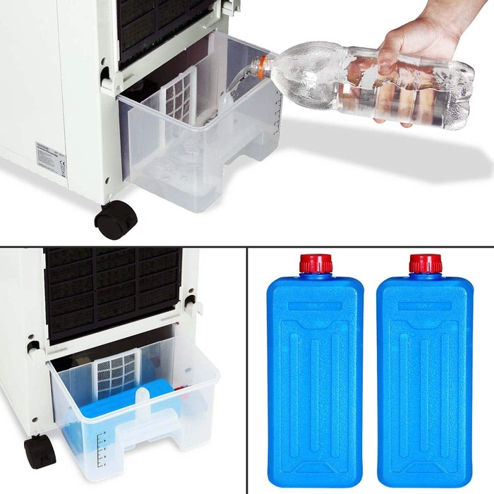 Мобільний кондиціонер Aircooler 4в1 М'ята, Зелений/Чорний 5Л