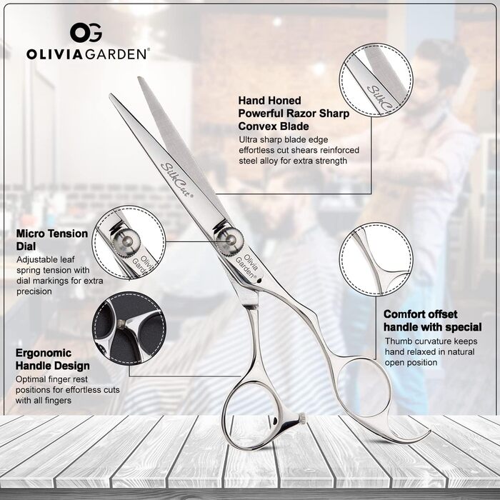 Ножиці для стрижки волосся Olivia Garden SilkCut 5.75 RH (макс. 65 символів)